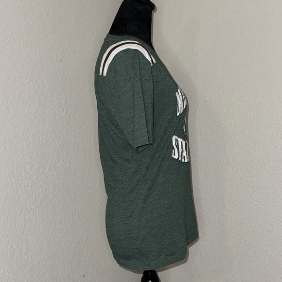 Colosseum Michigan State Spartans T-Shirt Women Medium Green Cotton Short Sleeve - Picture 2 of 7